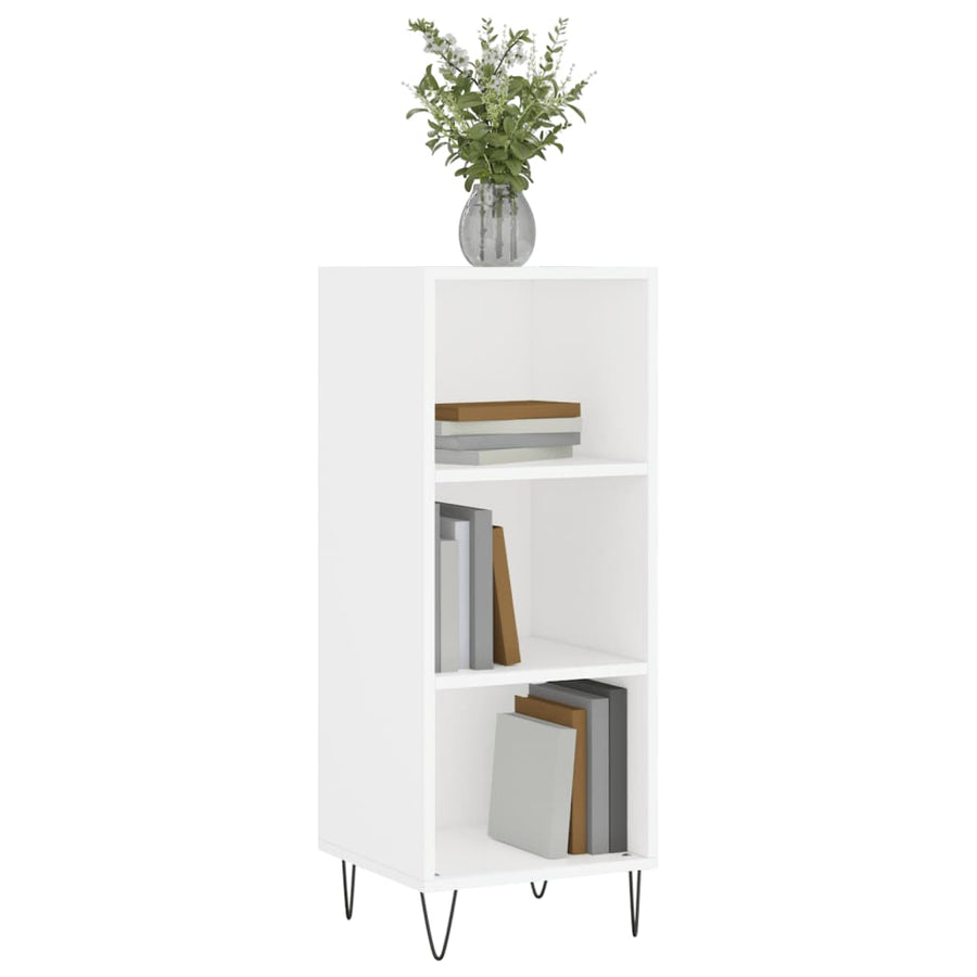 Dressoir 34,5X32,5X90 Cm Bewerkt Hout Wit