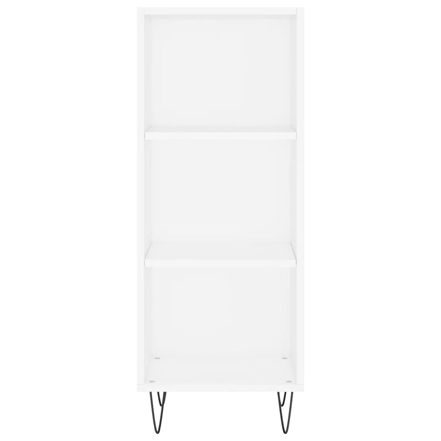 Dressoir 34,5X32,5X90 Cm Bewerkt Hout Wit