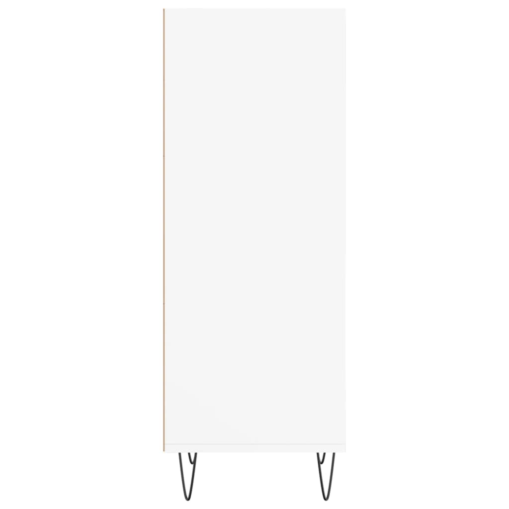 Dressoir 34,5X32,5X90 Cm Bewerkt Hout Wit