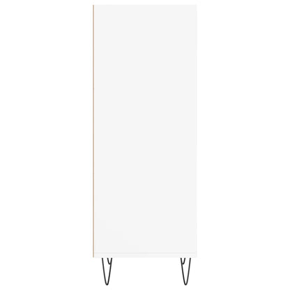 Dressoir 34,5X32,5X90 Cm Bewerkt Hout Wit
