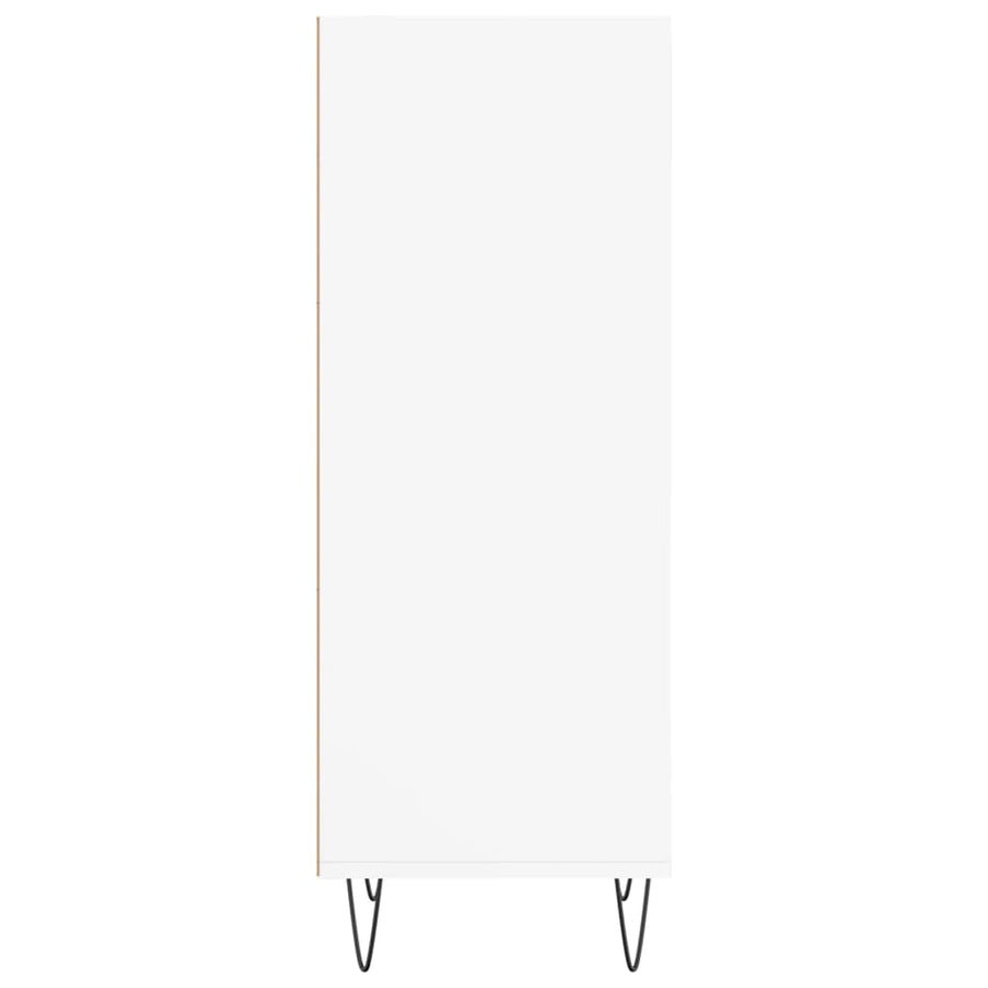 Dressoir 34,5X32,5X90 Cm Bewerkt Hout Wit