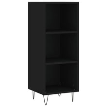 Dressoir 34,5X32,5X90 Cm Bewerkt Hout Zwart