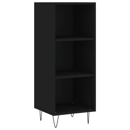 Dressoir 34,5X32,5X90 Cm Bewerkt Hout Zwart