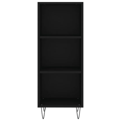 Dressoir 34,5X32,5X90 Cm Bewerkt Hout Zwart