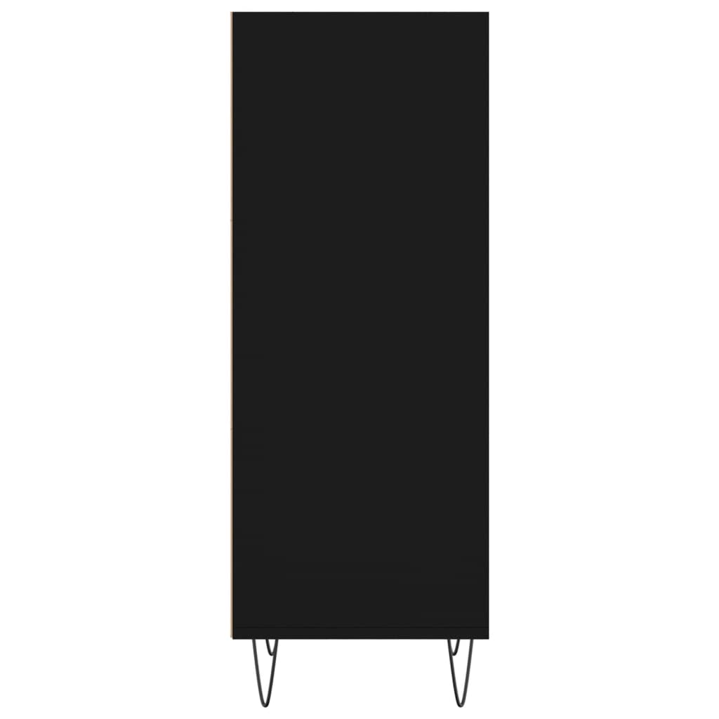 Dressoir 34,5X32,5X90 Cm Bewerkt Hout Zwart