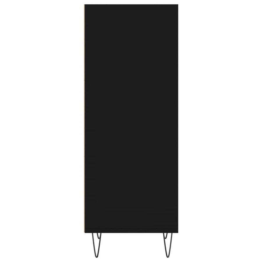 Dressoir 34,5X32,5X90 Cm Bewerkt Hout Zwart