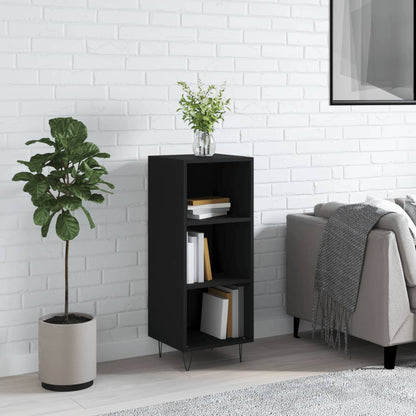 Dressoir 34,5X32,5X90 Cm Bewerkt Hout Zwart