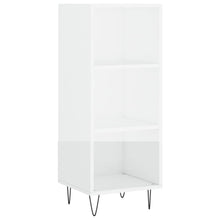 Dressoir 34,5X32,5X90 Cm Bewerkt Hout Hoogglans Wit