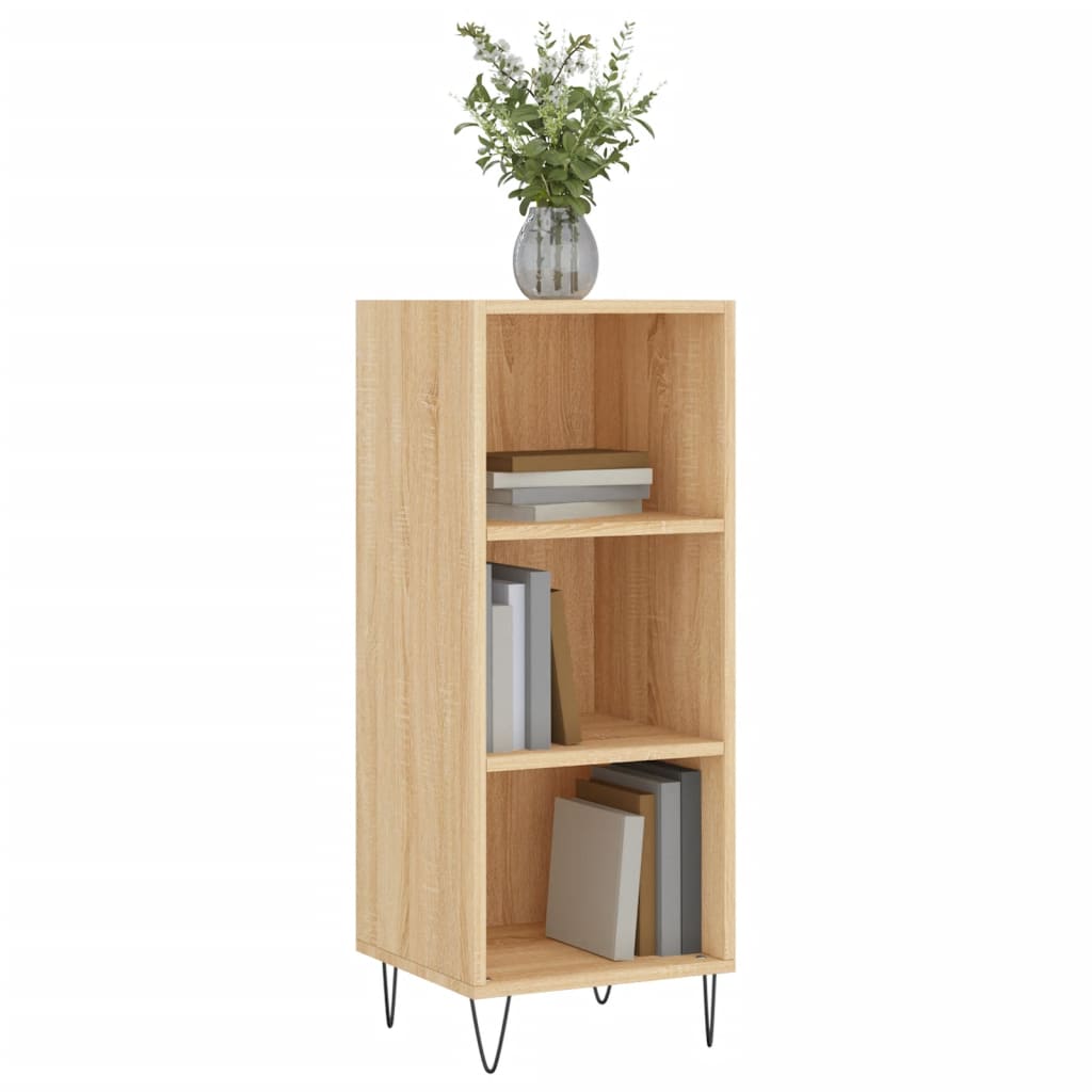 Dressoir 34,5X32,5X90 Cm Bewerkt Hout Sonoma Eikenkleurig