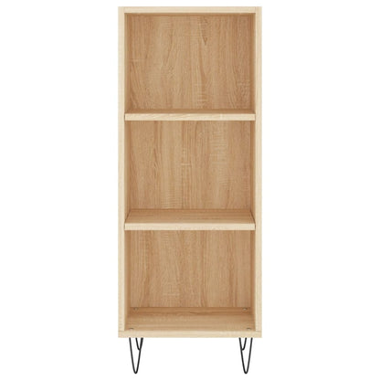 Dressoir 34,5X32,5X90 Cm Bewerkt Hout Sonoma Eikenkleurig