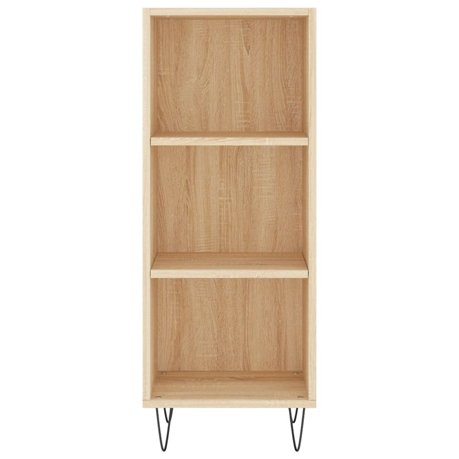 Dressoir 34,5X32,5X90 Cm Bewerkt Hout Sonoma Eikenkleurig