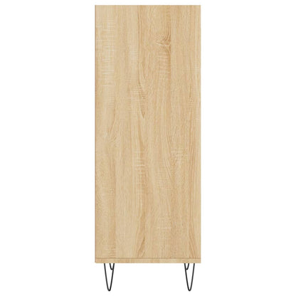 Dressoir 34,5X32,5X90 Cm Bewerkt Hout Sonoma Eikenkleurig