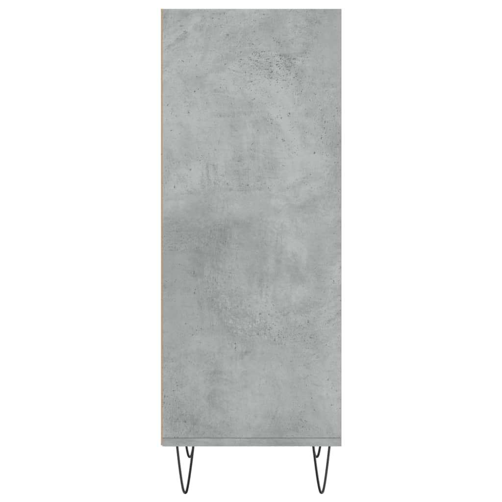 Dressoir 34,5X32,5X90 Cm Bewerkt Hout Betongrijs