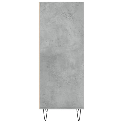 Dressoir 34,5X32,5X90 Cm Bewerkt Hout Betongrijs