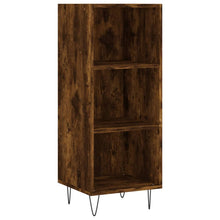 Dressoir 34,5X32,5X90 Cm Bewerkt Hout Gerookt Eikenkleurig