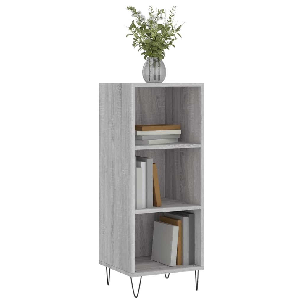 Dressoir 34,5X32,5X90 Cm Bewerkt Hout Grijs Sonoma Eikenkleurig