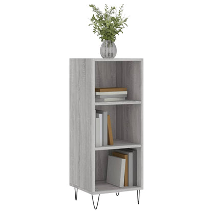 Dressoir 34,5X32,5X90 Cm Bewerkt Hout Grijs Sonoma Eikenkleurig