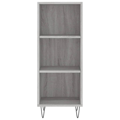 Dressoir 34,5X32,5X90 Cm Bewerkt Hout Grijs Sonoma Eikenkleurig