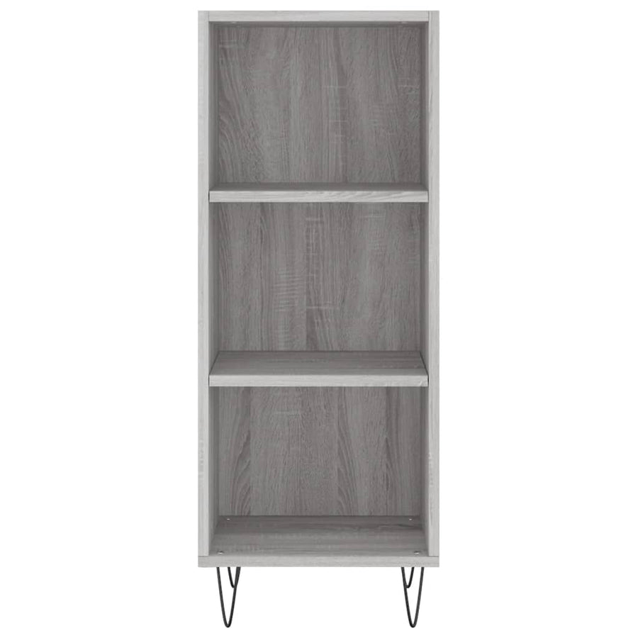 Dressoir 34,5X32,5X90 Cm Bewerkt Hout Grijs Sonoma Eikenkleurig