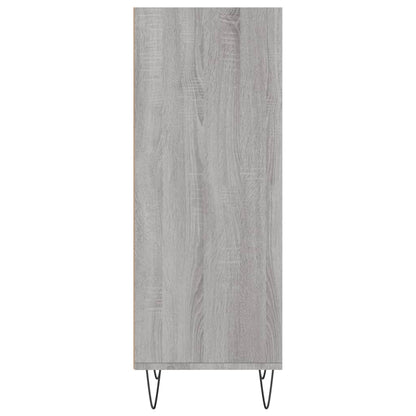 Dressoir 34,5X32,5X90 Cm Bewerkt Hout Grijs Sonoma Eikenkleurig