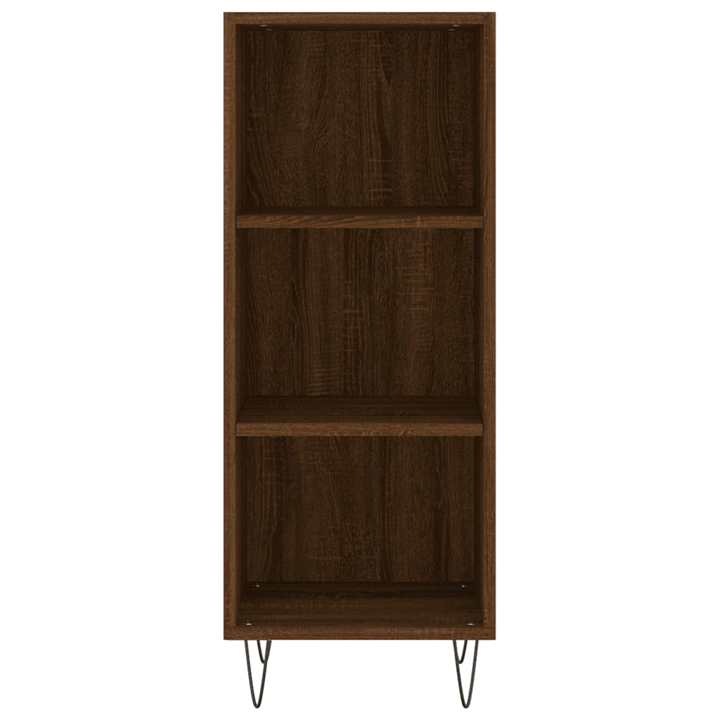 Dressoir 34,5X32,5X90 Cm Bewerkt Hout Bruin Eikenkleur