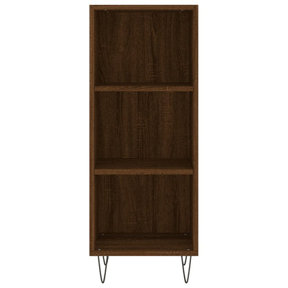 Dressoir 34,5X32,5X90 Cm Bewerkt Hout Bruin Eikenkleur