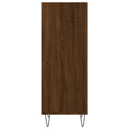 Dressoir 34,5X32,5X90 Cm Bewerkt Hout Bruin Eikenkleur