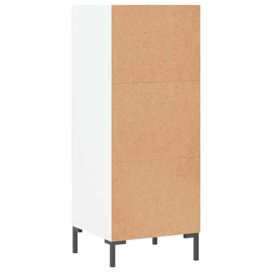 Dressoir 34,5X32,5X90 Cm Bewerkt Hout Wit
