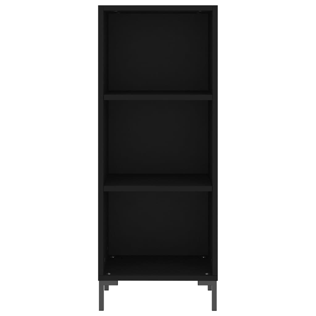 Dressoir 34,5X32,5X90 Cm Bewerkt Hout Zwart