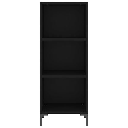 Dressoir 34,5X32,5X90 Cm Bewerkt Hout Zwart