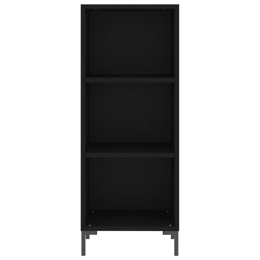 Dressoir 34,5X32,5X90 Cm Bewerkt Hout Zwart