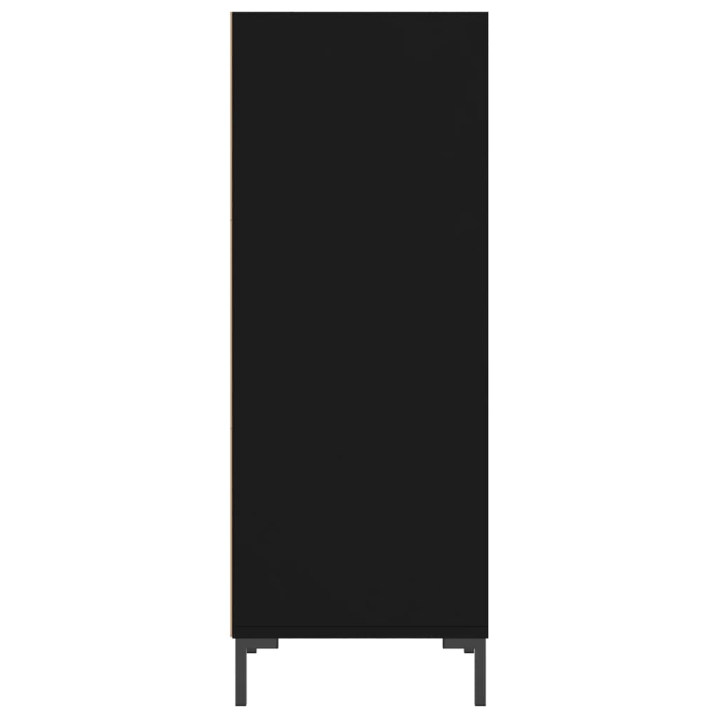 Dressoir 34,5X32,5X90 Cm Bewerkt Hout Zwart