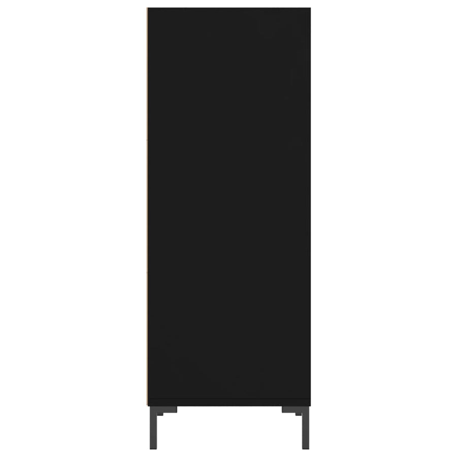 Dressoir 34,5X32,5X90 Cm Bewerkt Hout Zwart