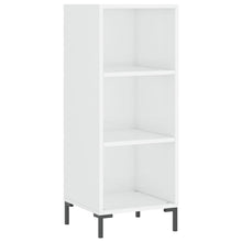 Dressoir 34,5X32,5X90 Cm Bewerkt Hout Hoogglans Wit
