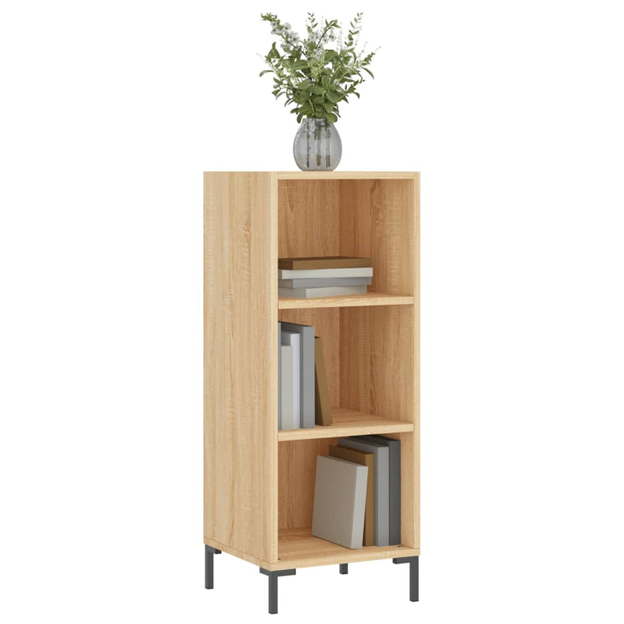 Dressoir 34,5X32,5X90 Cm Bewerkt Hout Sonoma Eikenkleurig