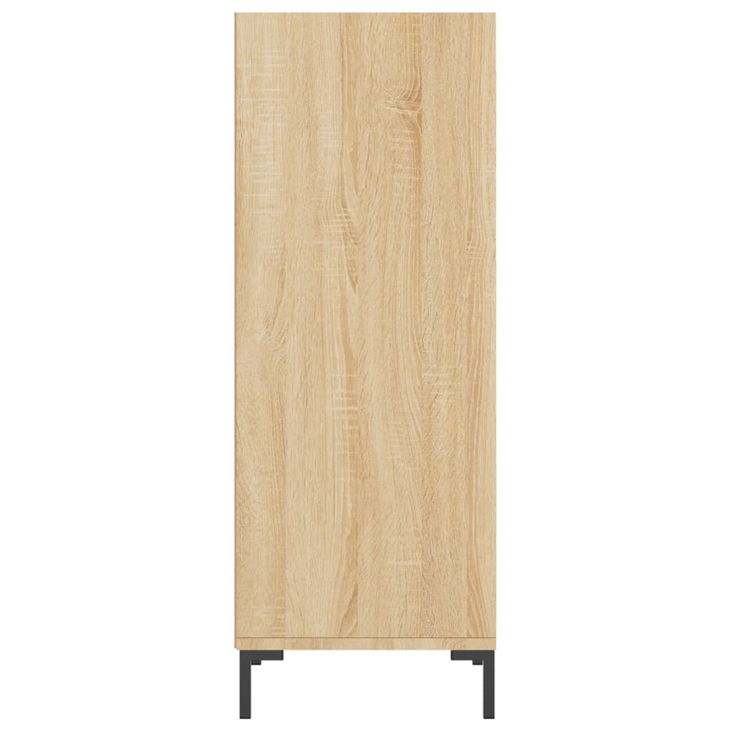 Dressoir 34,5X32,5X90 Cm Bewerkt Hout Sonoma Eikenkleurig