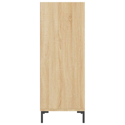 Dressoir 34,5X32,5X90 Cm Bewerkt Hout Sonoma Eikenkleurig