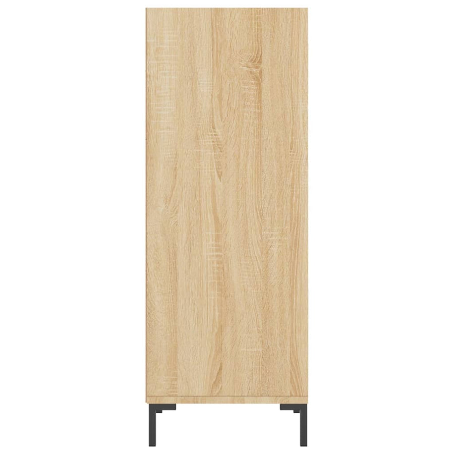 Dressoir 34,5X32,5X90 Cm Bewerkt Hout Sonoma Eikenkleurig