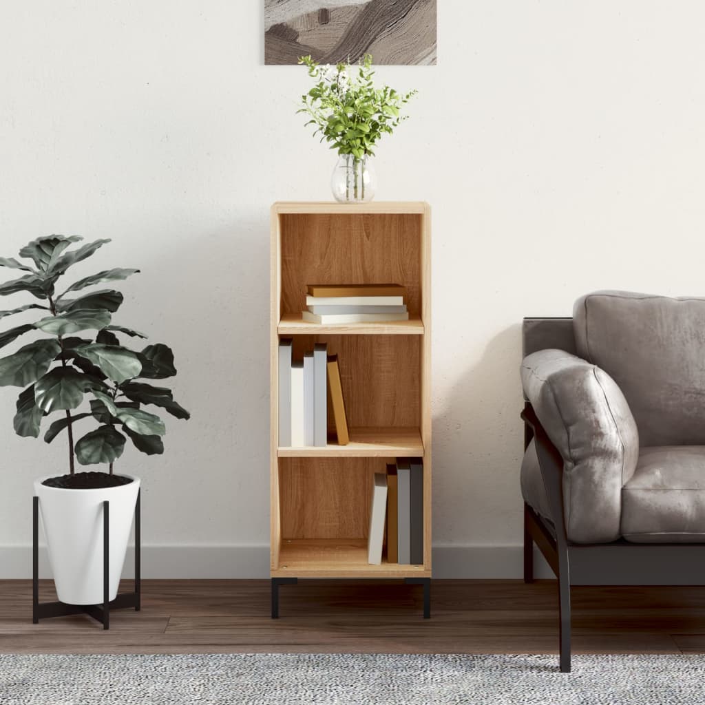 Dressoir 34,5X32,5X90 Cm Bewerkt Hout Sonoma Eikenkleurig
