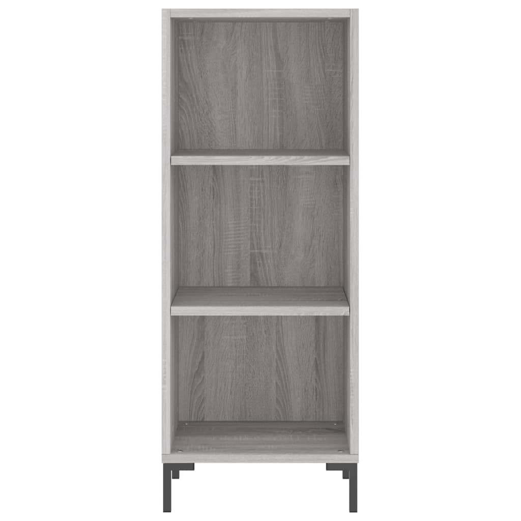 Dressoir 34,5X32,5X90 Cm Bewerkt Hout Grijs Sonoma Eikenkleurig
