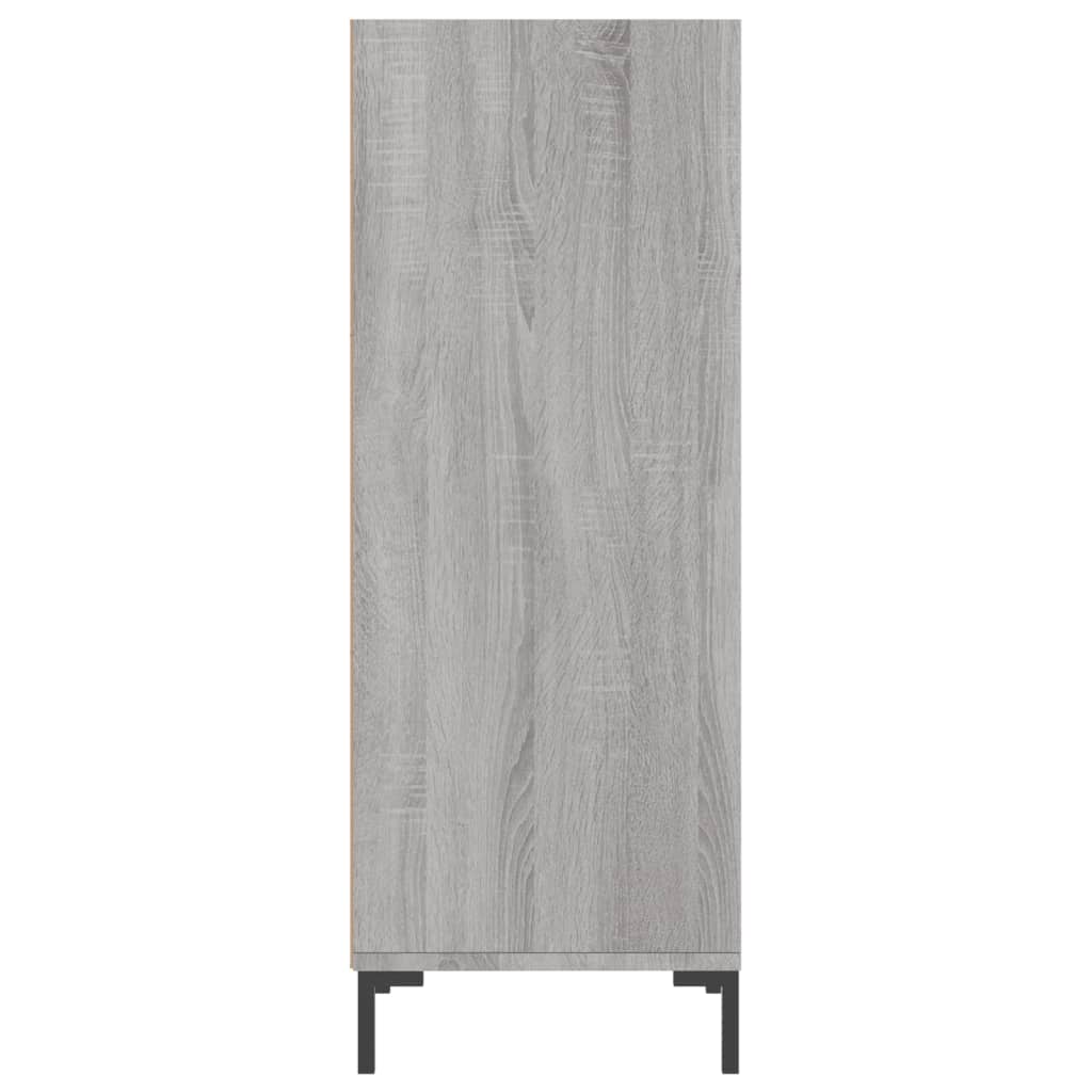 Dressoir 34,5X32,5X90 Cm Bewerkt Hout Grijs Sonoma Eikenkleurig