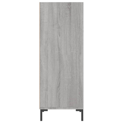 Dressoir 34,5X32,5X90 Cm Bewerkt Hout Grijs Sonoma Eikenkleurig