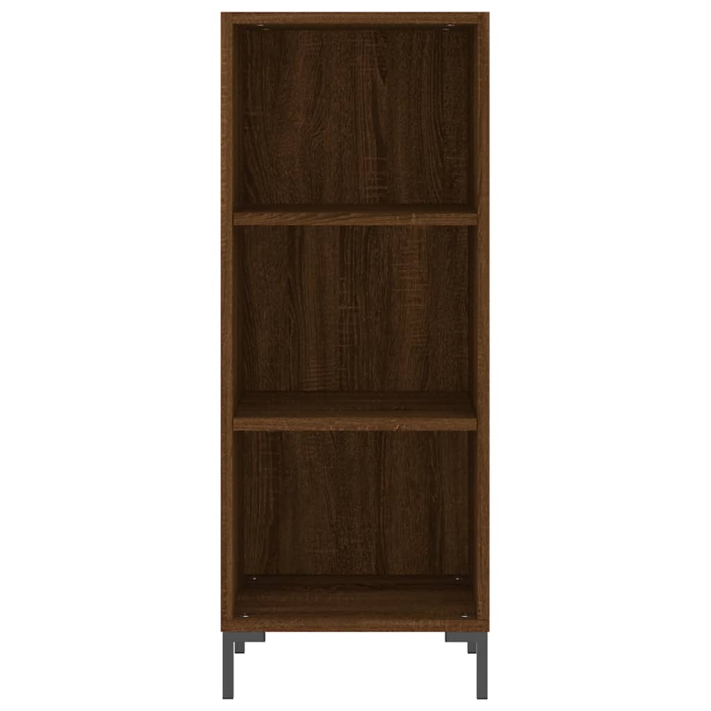 Dressoir 34,5X32,5X90 Cm Bewerkt Hout Bruin Eikenkleur
