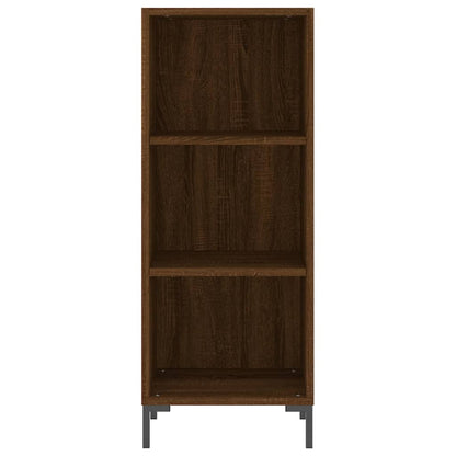 Dressoir 34,5X32,5X90 Cm Bewerkt Hout Bruin Eikenkleur