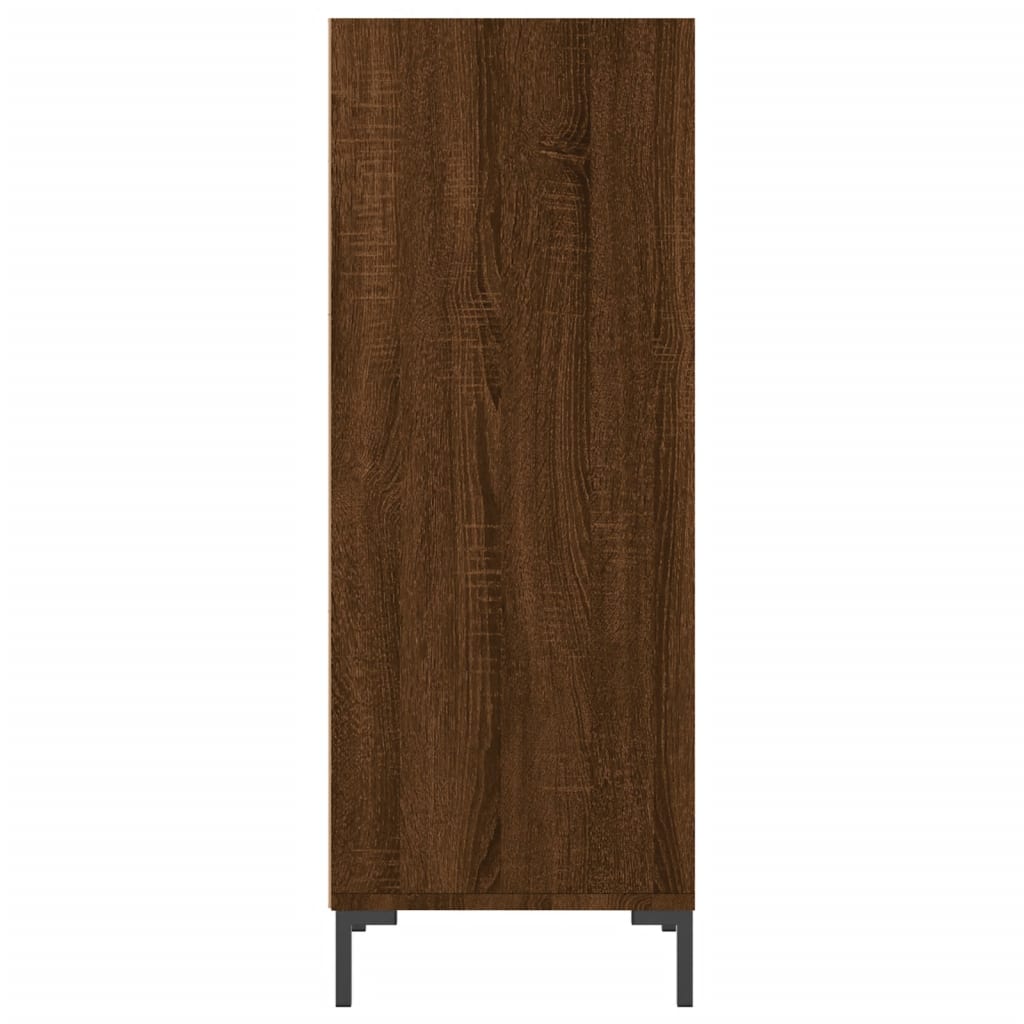 Dressoir 34,5X32,5X90 Cm Bewerkt Hout Bruin Eikenkleur