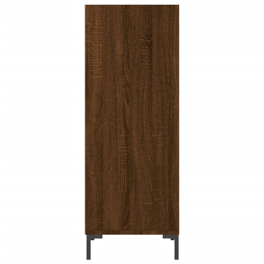 Dressoir 34,5X32,5X90 Cm Bewerkt Hout Bruin Eikenkleur