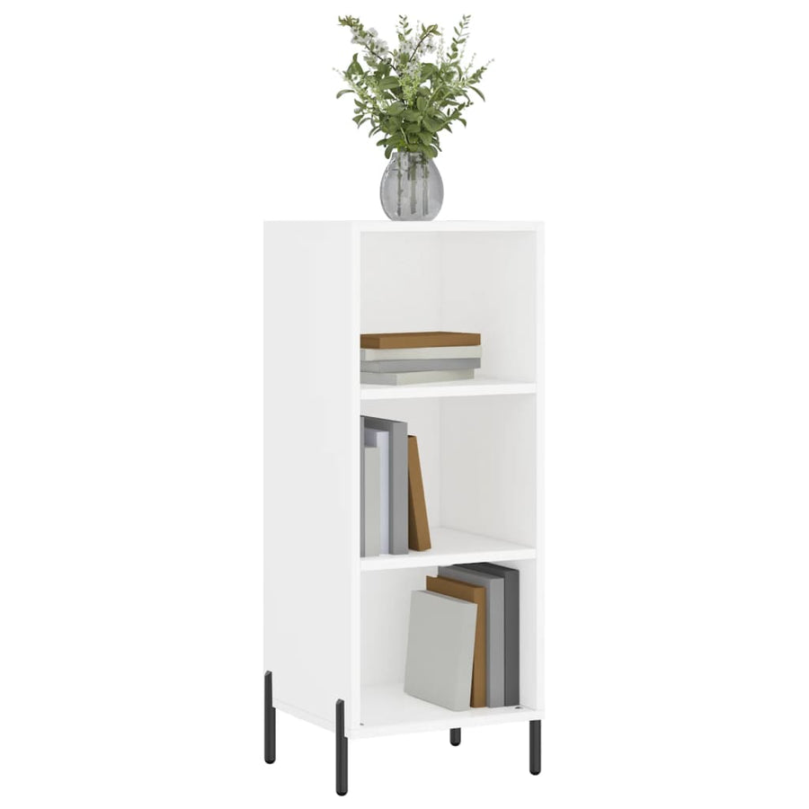 Dressoir 34,5X32,5X90 Cm Bewerkt Hout Wit