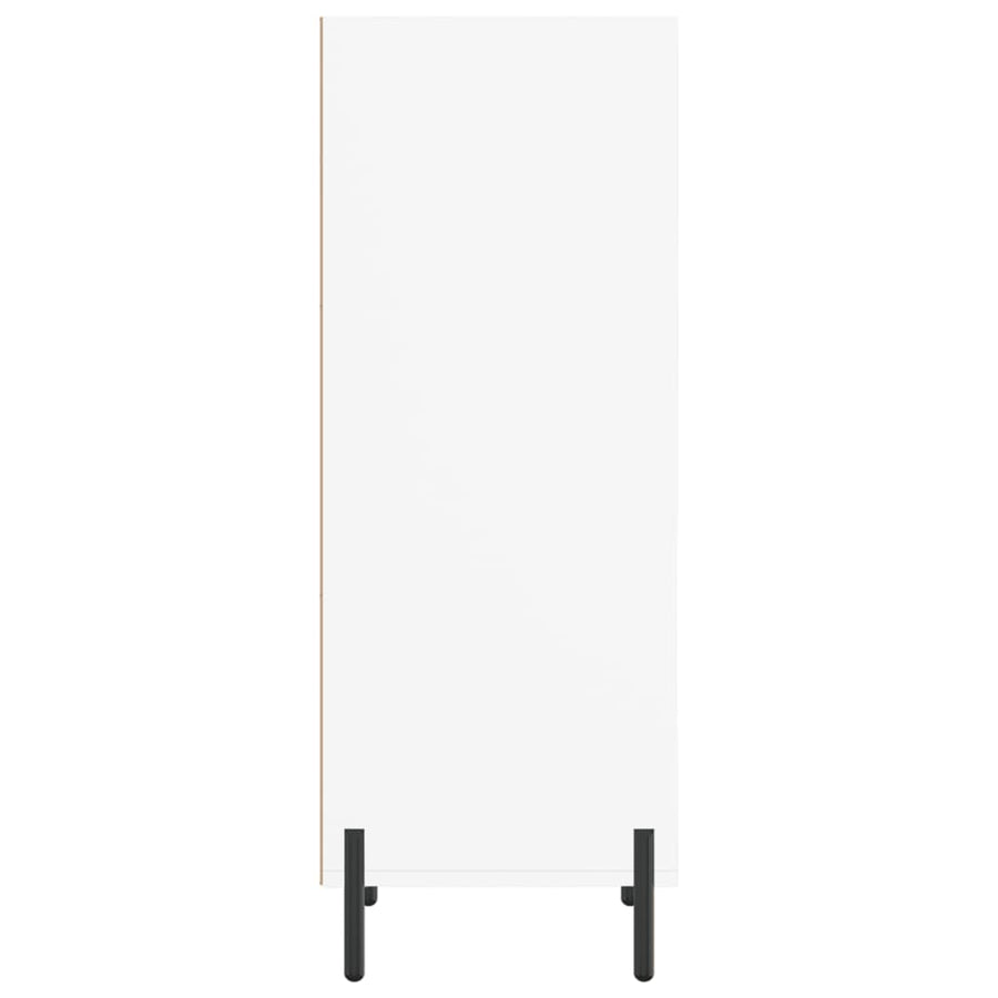 Dressoir 34,5X32,5X90 Cm Bewerkt Hout Wit