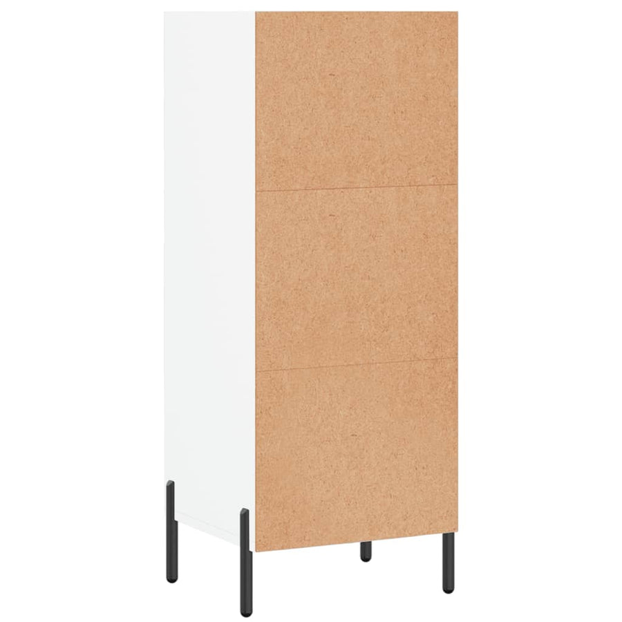 Dressoir 34,5X32,5X90 Cm Bewerkt Hout Wit