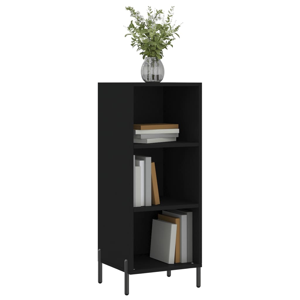 Dressoir 34,5X32,5X90 Cm Bewerkt Hout Zwart
